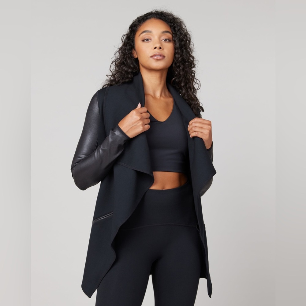 Spanx drape front jacket